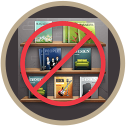 no magazines icon