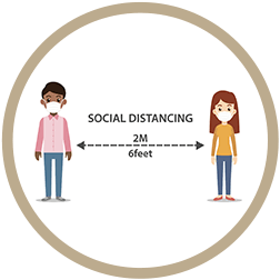 social distancing rules icon